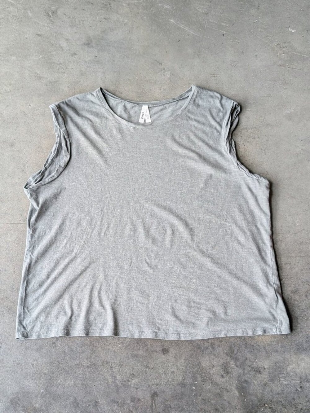 Pact Featherweight Slub Muscle Tee in Castor Green size XXL